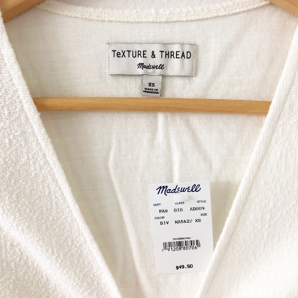 Madewell • Texture & Thread Puff Sleeve Wrap Top - Picture 7 of 9